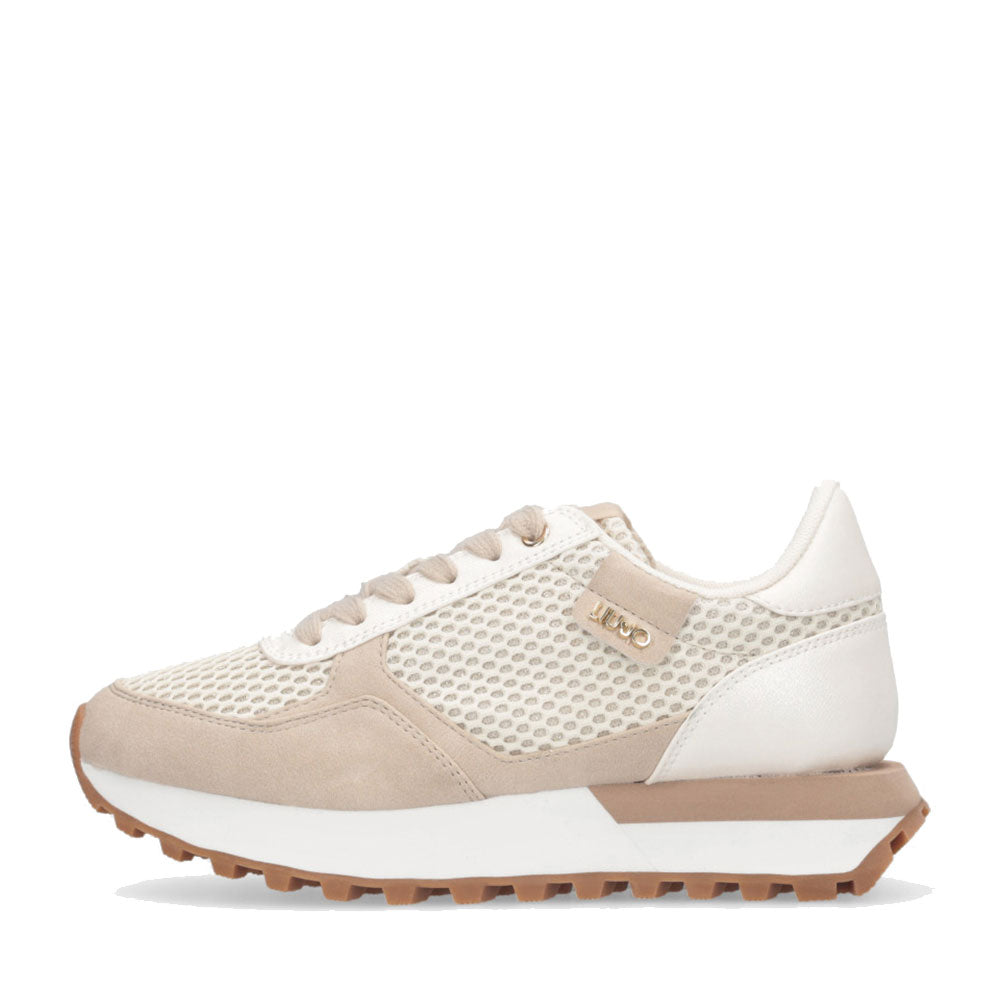 Sneakers Running LIU JO Evelyn 915 in Microfibra e Mesh Milk