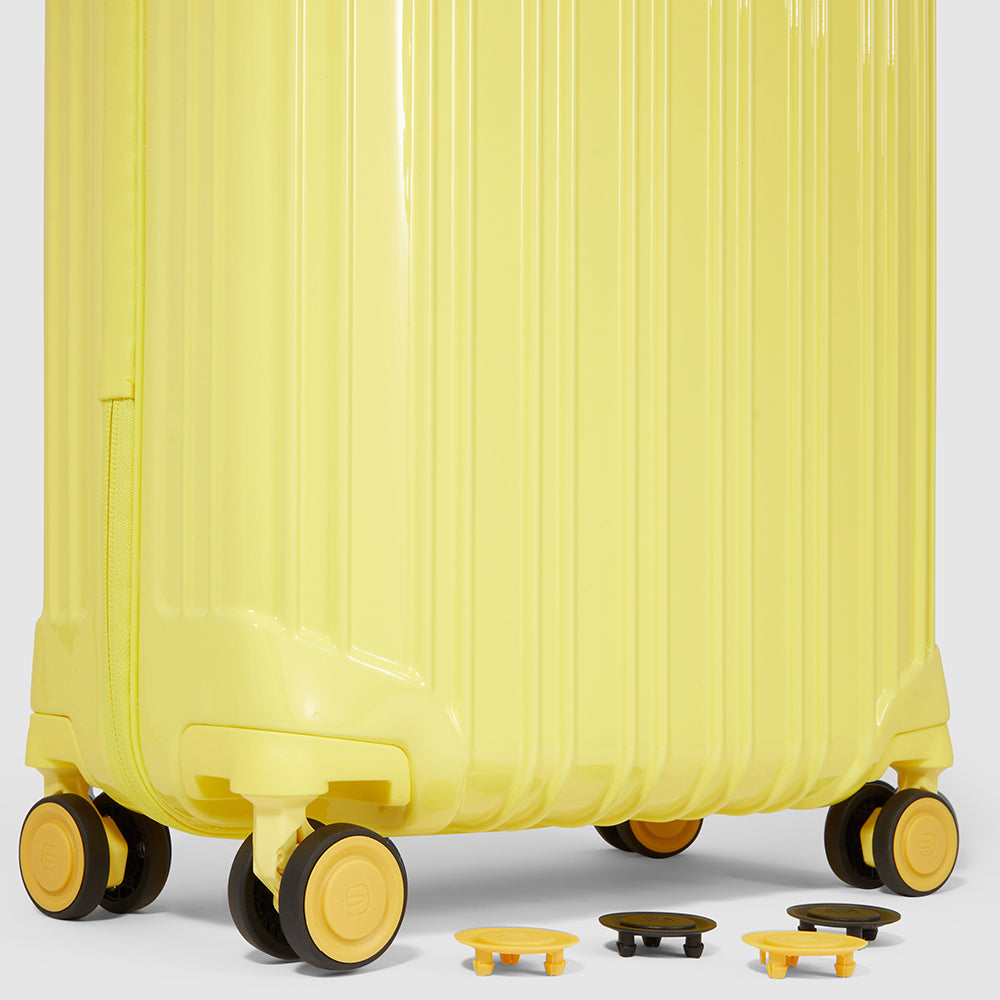 Trolley cabina PIQUADRO Rigido 4 Ruote Giallo - BV4425PQLS3