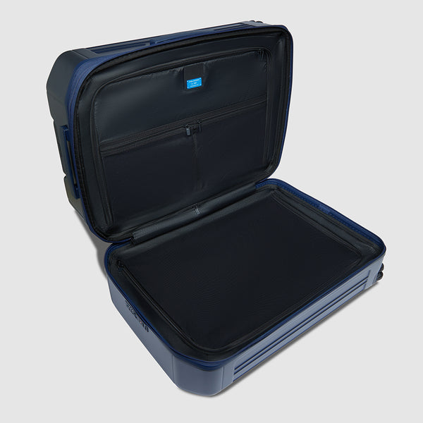Trolley medio 69cm PIQUADRO Espandibile Rigido 4 Ruote Nero Opaco - BV6393PQL