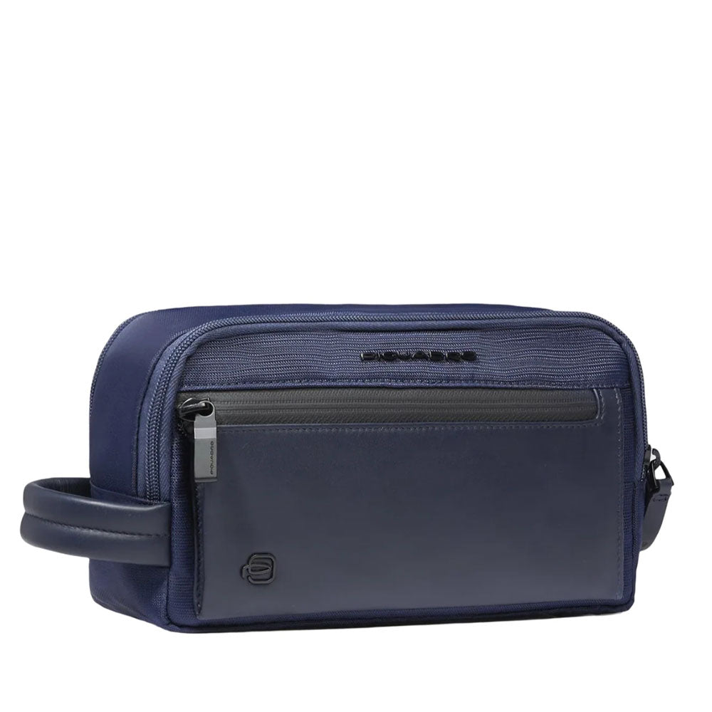 Beauty case PIQUADRO Uomo in Tessuto e Pelle Blu - BY6021S136