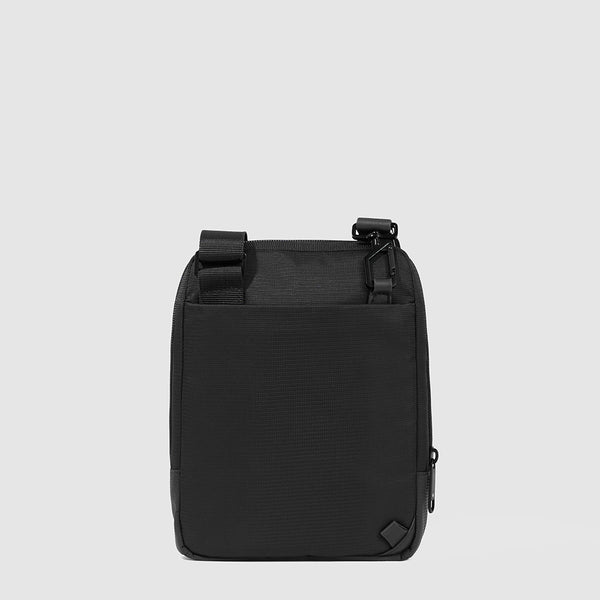 Borsello Uomo PIQUADRO porta iPad in Tessuto e Pelle Nero CA3084S131
