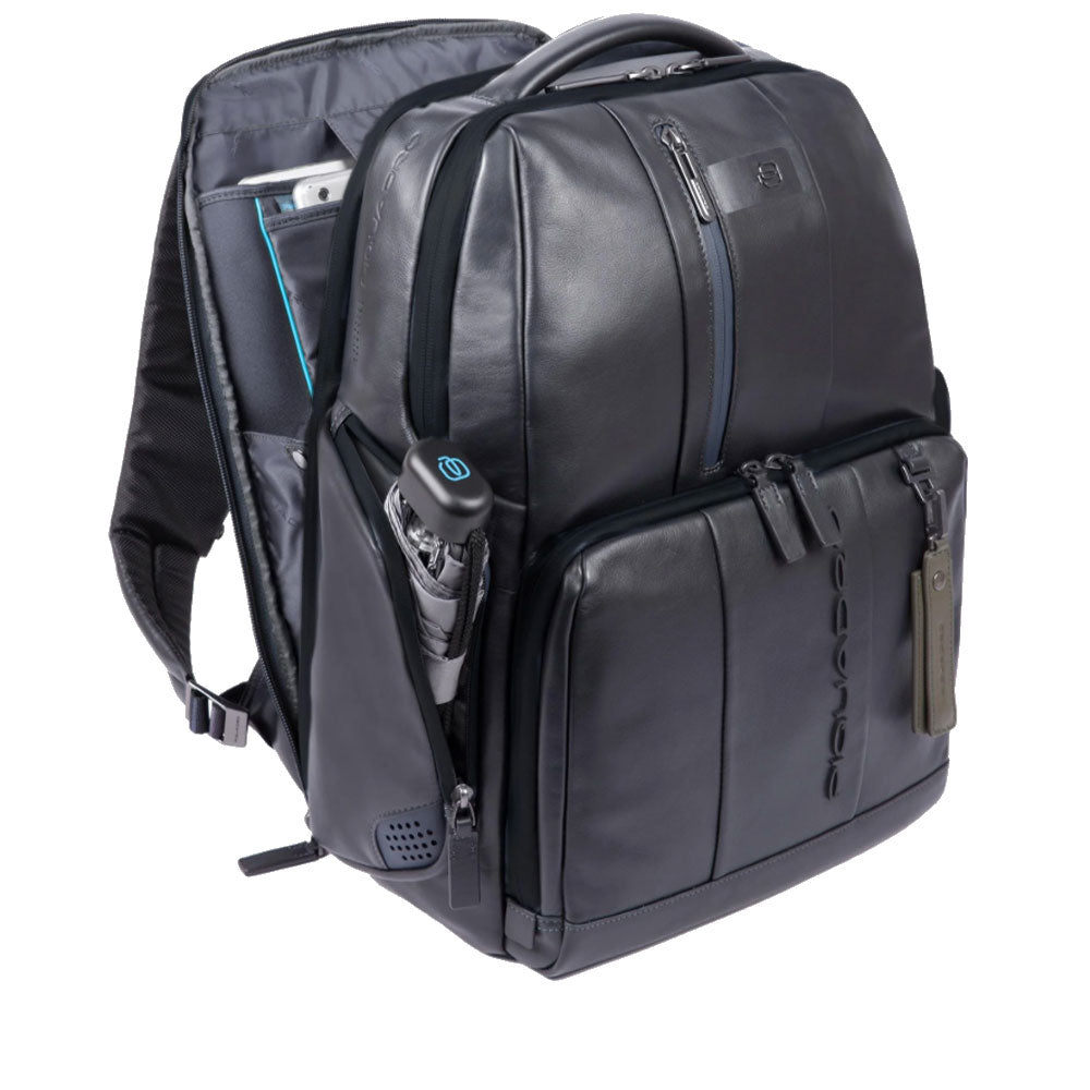 Zaino PIQUADRO Porta Pc 15,6 linea Urban in Pelle Blu - CA4532UB00