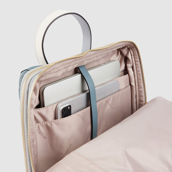 Zaino donna PIQUADRO in pelle porta computer 15,6 pollici CA6216W92 nero