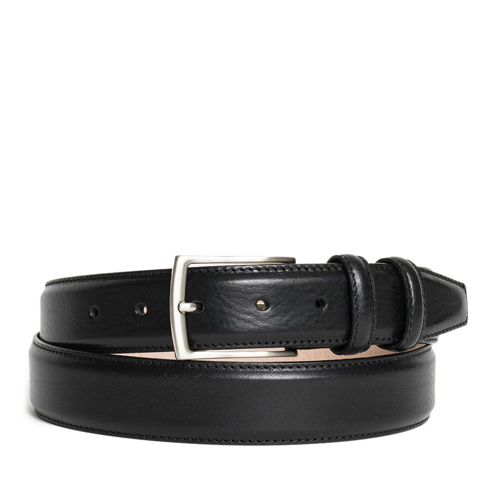 Cintura Uomo in Pelle Nera 3,5cm - Made in Italy