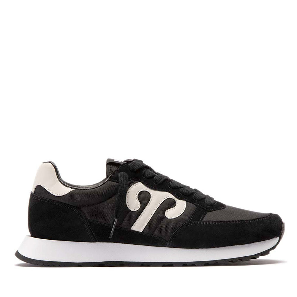 Sneakers Uomo WUSHU RUYI Club 45 in Suede e Nylon Black e White