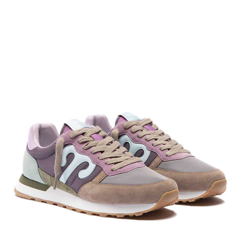 Sneakers Donna WUSHU RUYI Club 50 in Suede e Nylon Multicolor