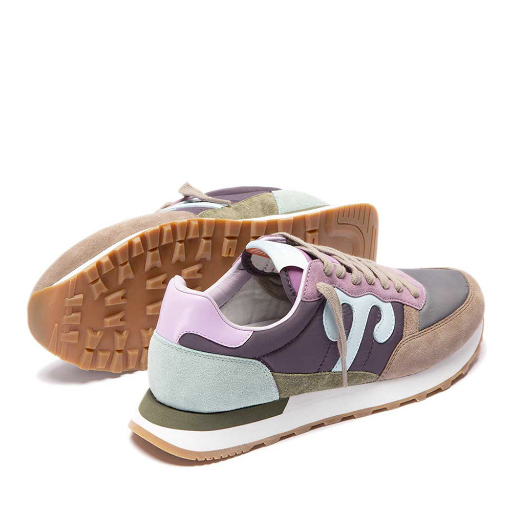 Sneakers Donna WUSHU RUYI Club 50 in Suede e Nylon Multicolor