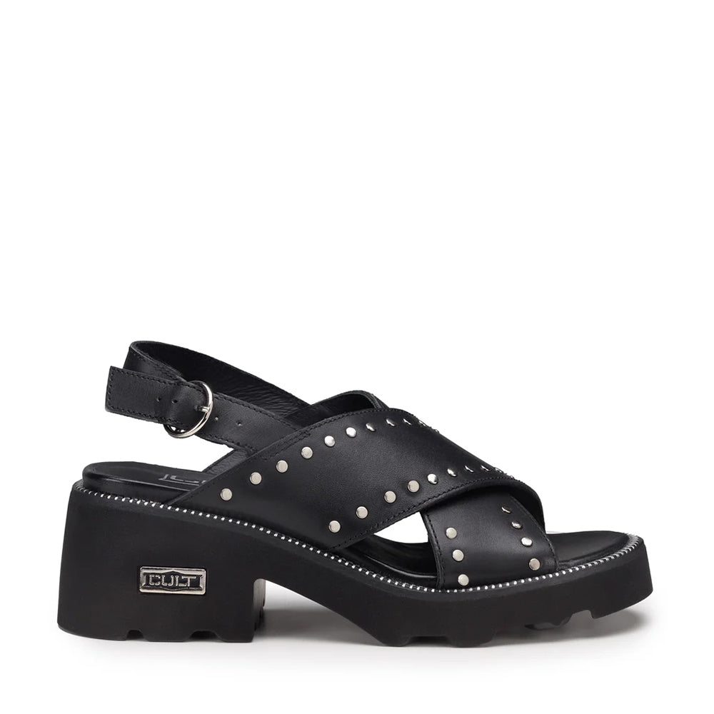 Sandali Donna CULT Grace 3705 in Pelle Nera con Borchie – Cuoieriashop
