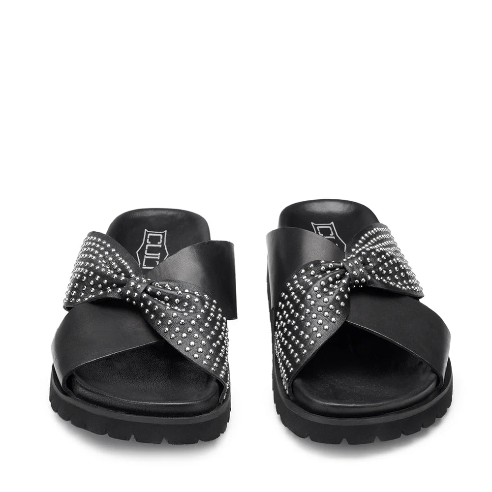 Ciabatte Donna CULT Lizzo 4464 in Pelle Nera con Borchie