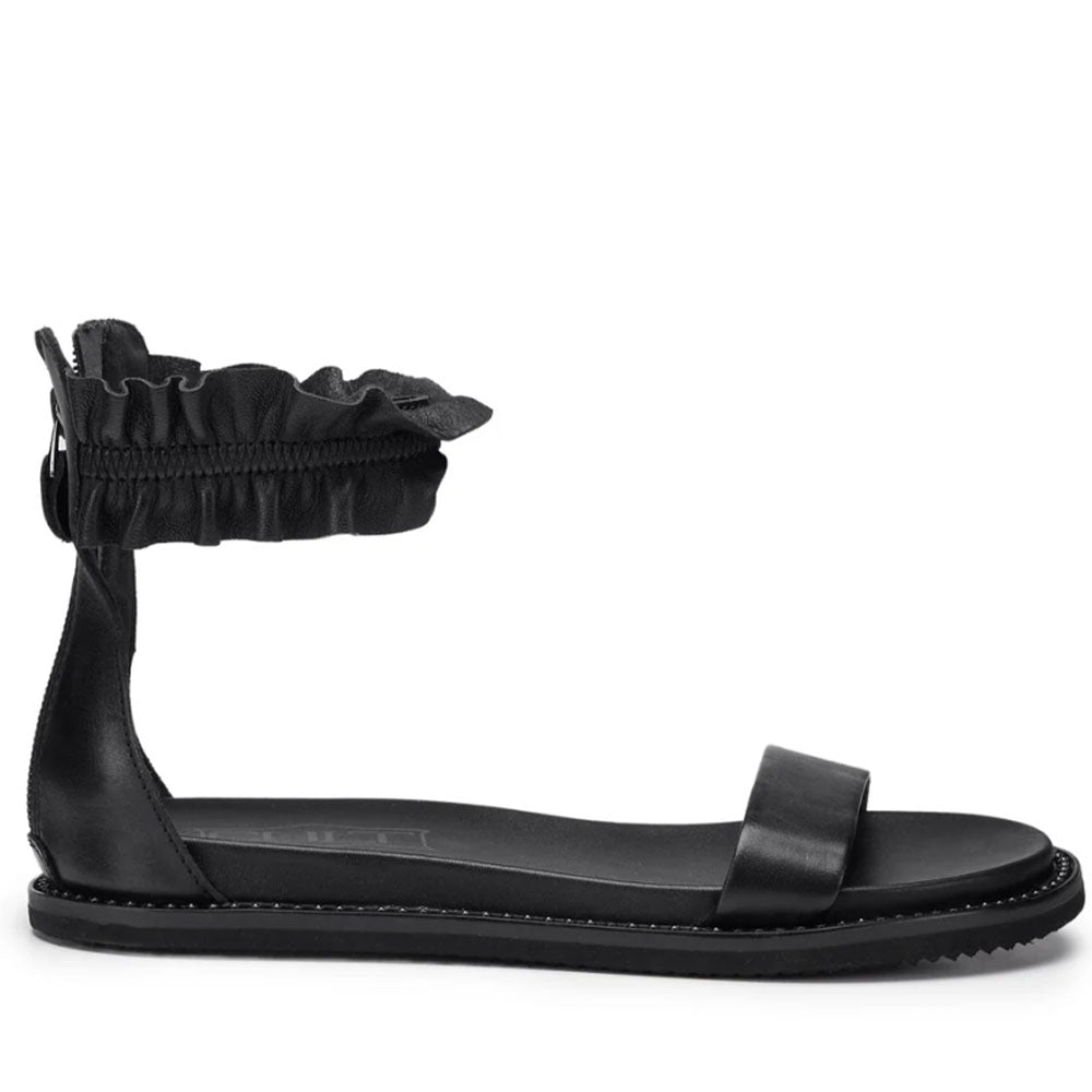 Sandali Donna CULT Roshelle 4495 in Pelle Nera Chiusi con Zip