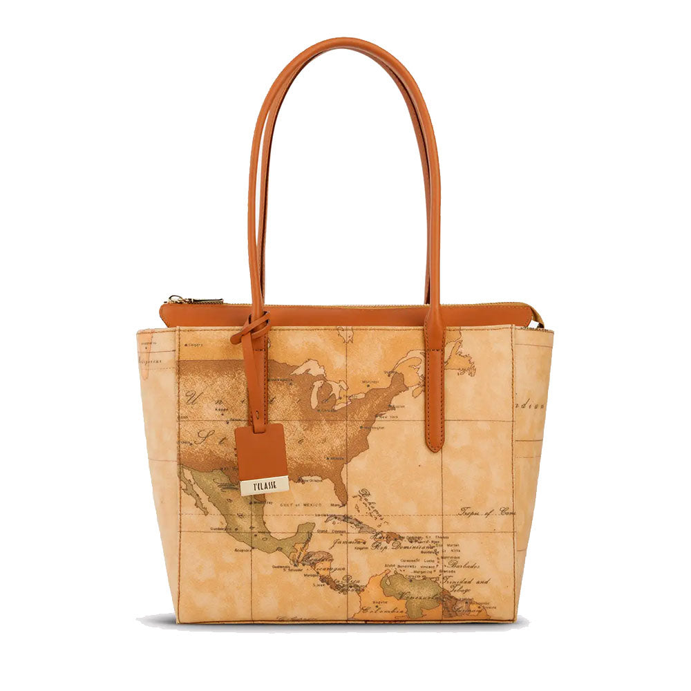 Mittlere Damen-Einkaufstasche 1A Classe Alviero Martini Geo Classic Linie D087