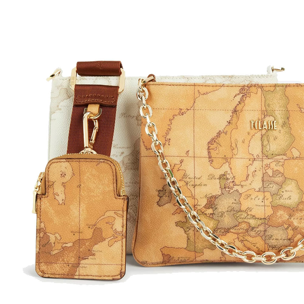 Tracollina Doppia 1A Classe Alviero Martini stampa Geo Classic e Geo White E048