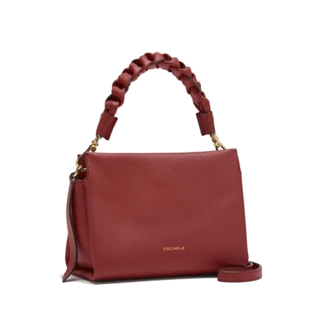 COCCINELLE Boheme Small Damenhandtasche aus Brandy Leder - Grenadine Red