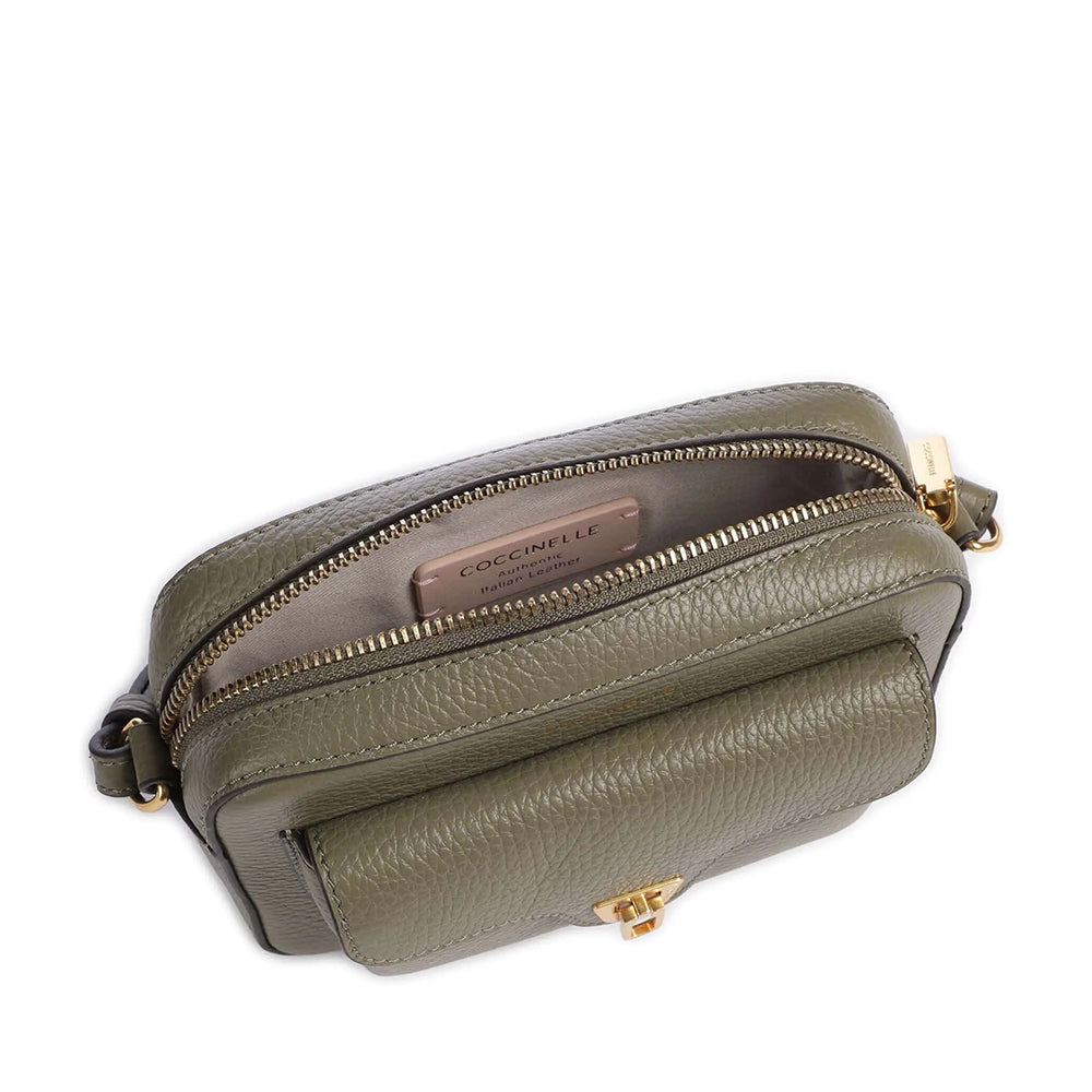 Borsa Donna a Tracolla COCCINELLE linea Beat Soft Mini in Pelle Laurel Green