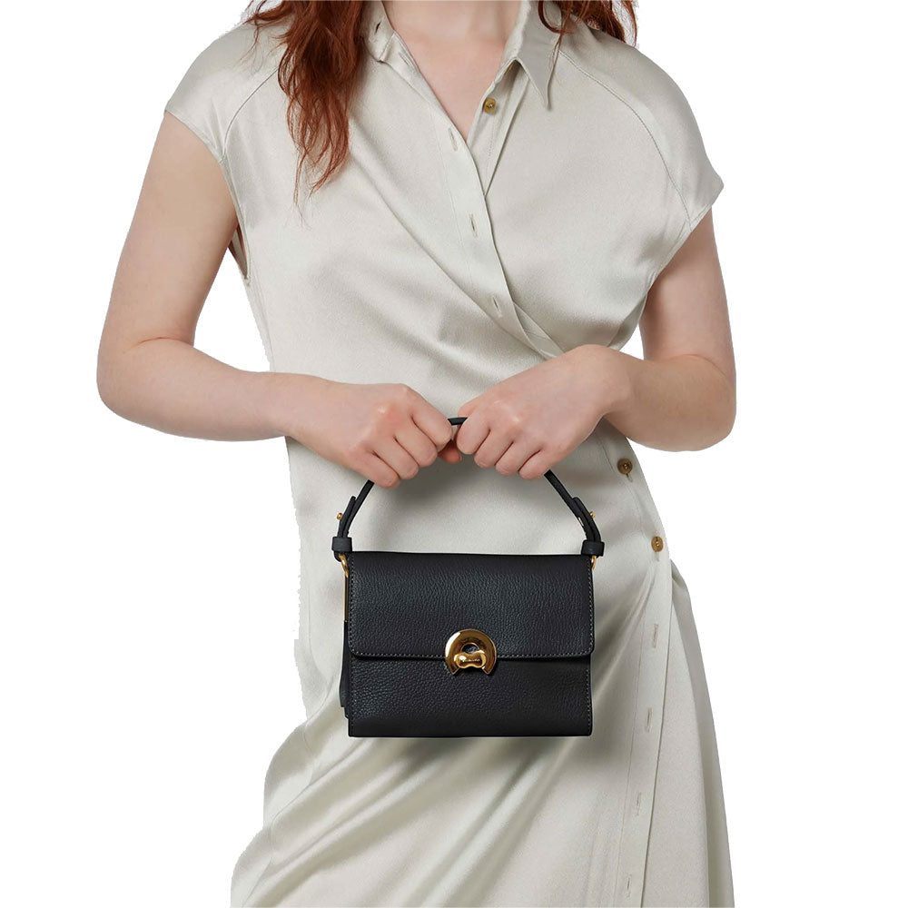 Borsa Donna a Mano con Tracolla COCCINELLE in Pelle linea Binxie Small colore Nero