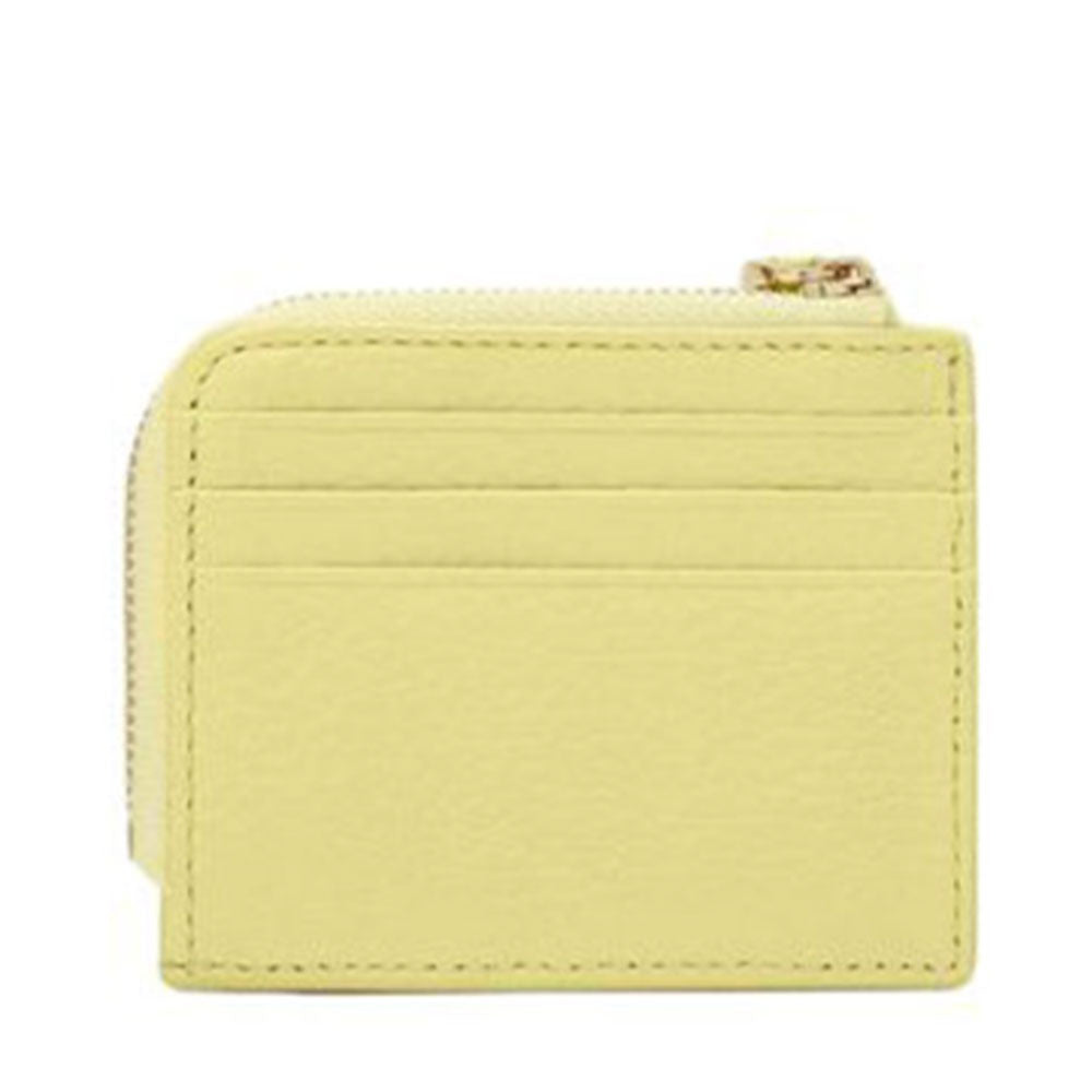 Portacarte Donna COCCINELLE in Pelle Colore Lime Wah Linea Tassel