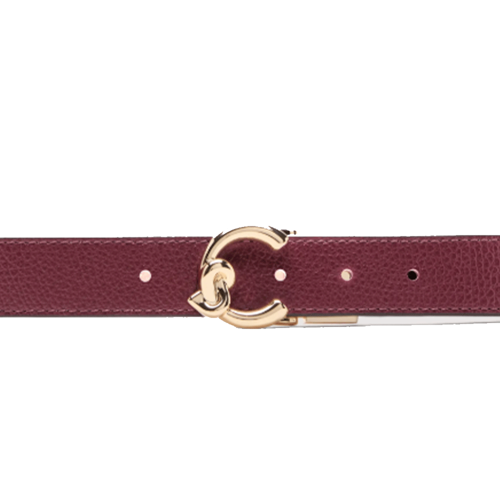 Cintura Donna COCCINELLE Reversibile in Pelle Colore Ribes - Pink Clay Linea C-Me