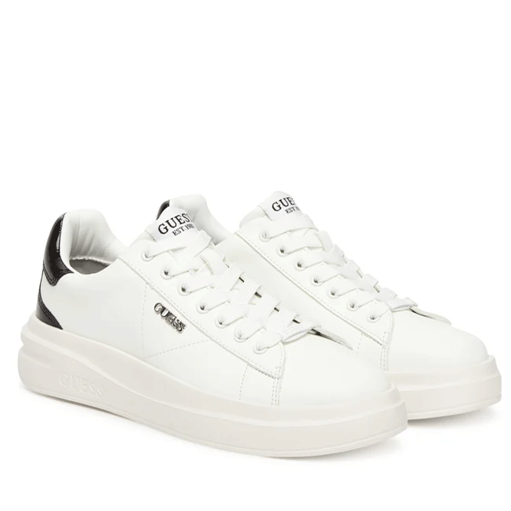 Sneakers Donna GUESS Colore Bianco - Nero Linea Elbina