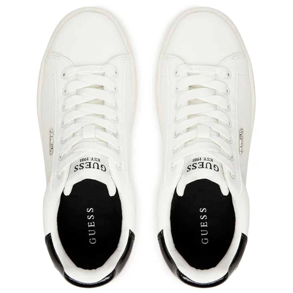 Sneakers Donna GUESS Colore Bianco - Nero Linea Elbina