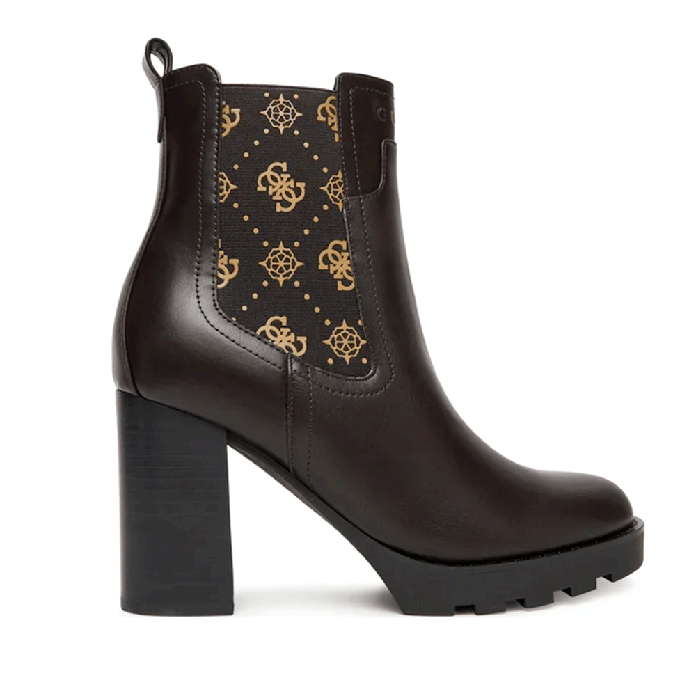 Stivaletti Donna GUESS con Tacco Linea Nealle Colore Dark Brown