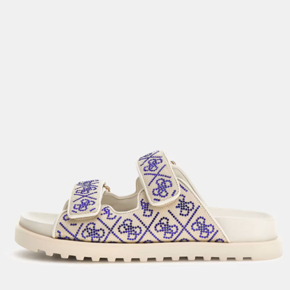 Ciabatte Donna GUESS Linea Fadelizz Colore Cream con Doppia Fascia