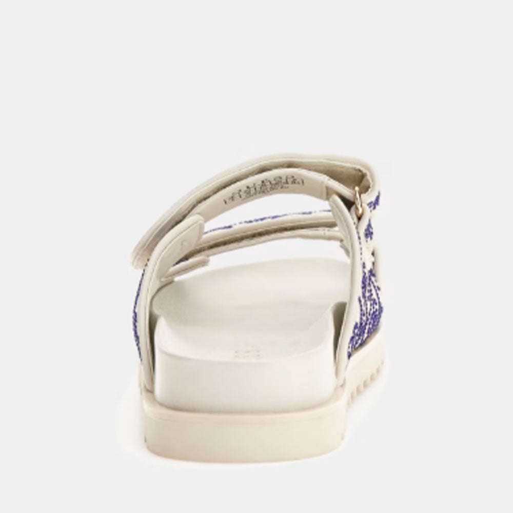 Ciabatte Donna GUESS Linea Fadelizz Colore Cream con Doppia Fascia