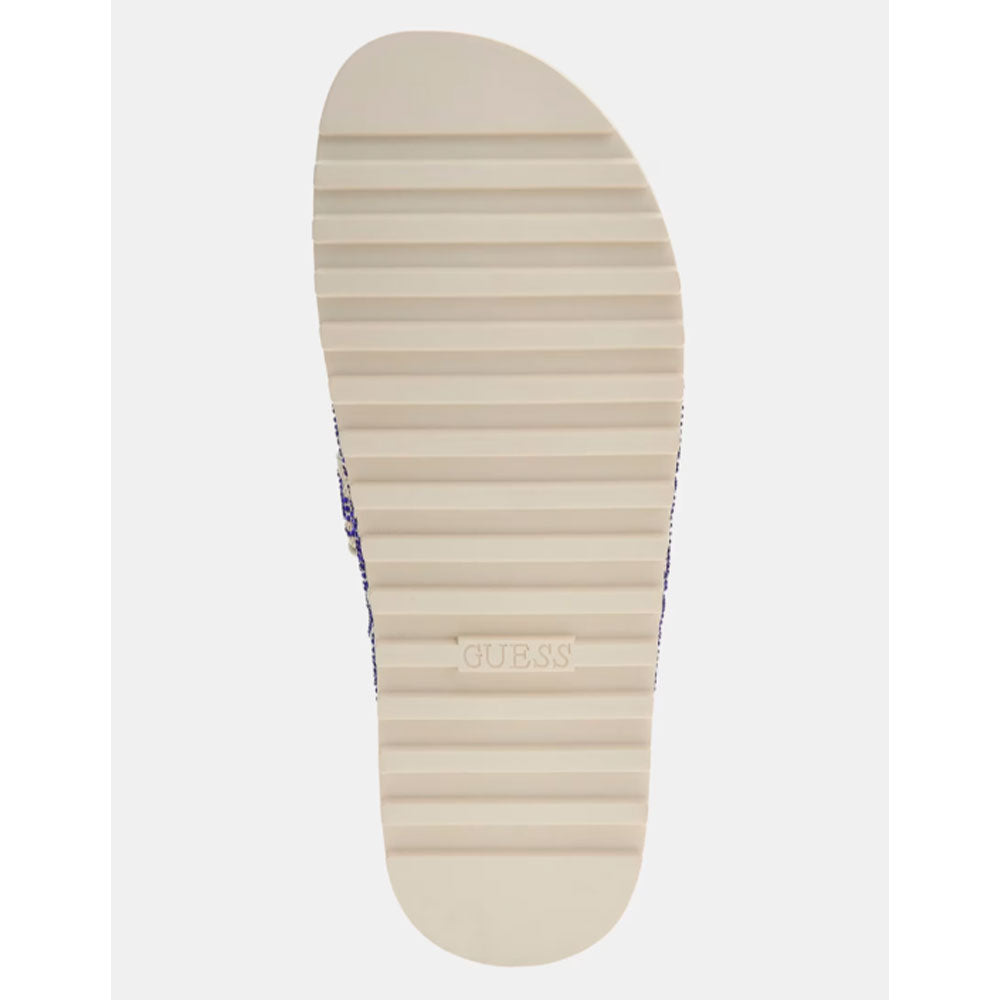 Ciabatte Donna GUESS Linea Fadelizz Colore Cream con Doppia Fascia