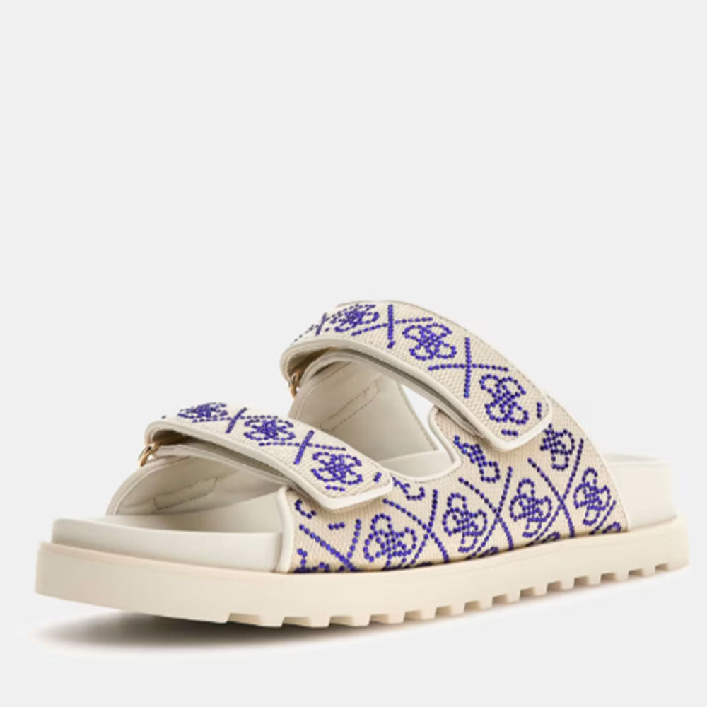 Ciabatte Donna GUESS Linea Fadelizz Colore Cream con Doppia Fascia