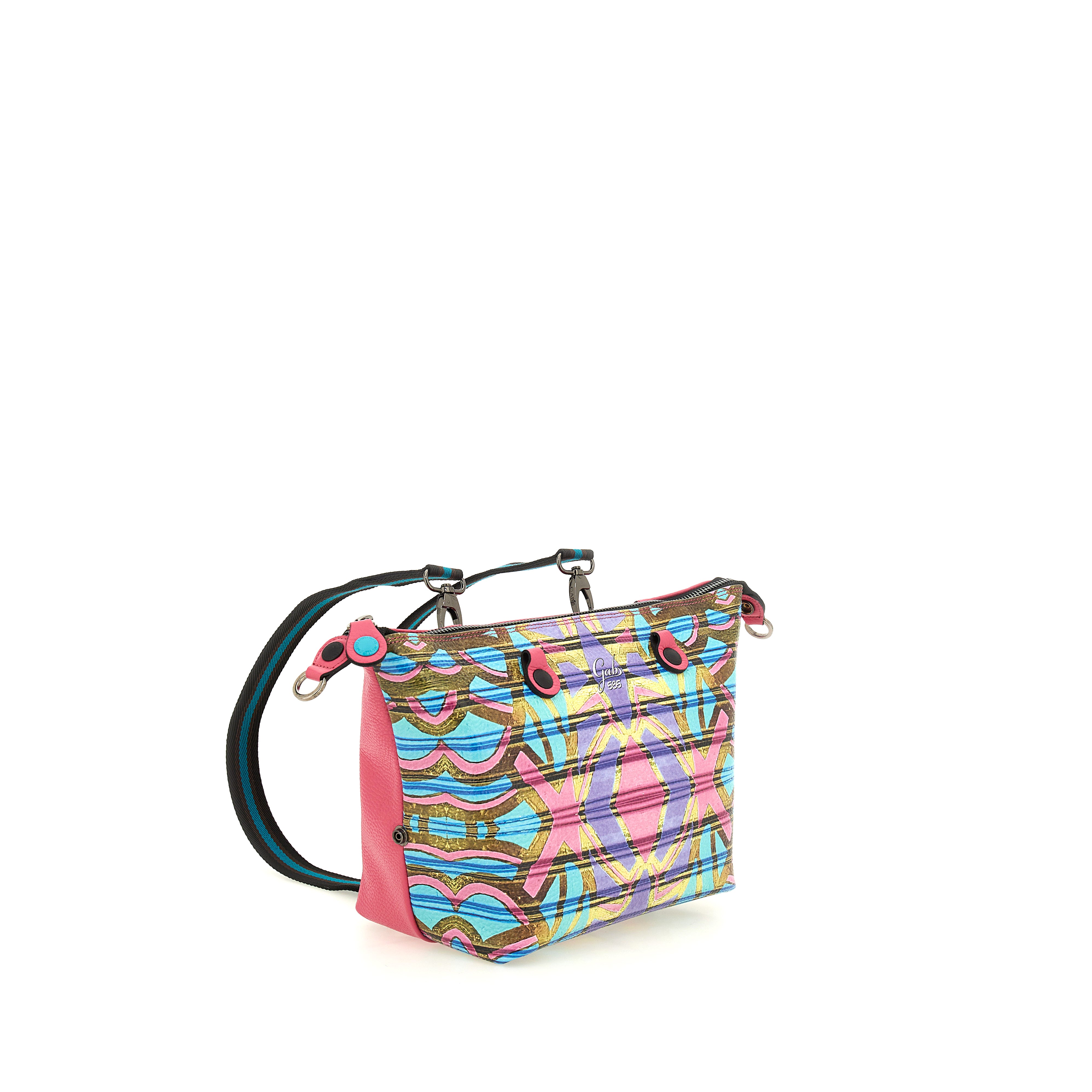 Borsa Donna a Mano con Tracolla GABS G3 PLUS Medium in Pelle stampa Maori