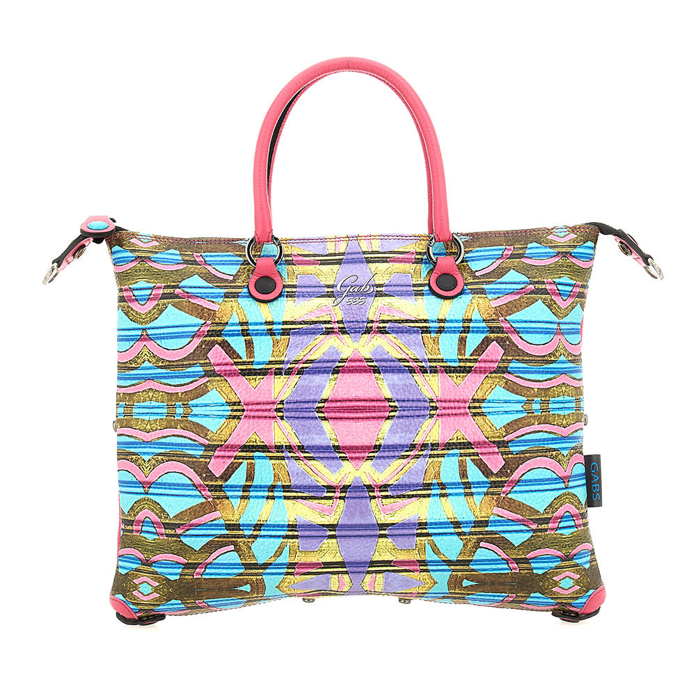Borsa Donna a Mano con Tracolla GABS G3 PLUS Medium in Pelle stampa Maori
