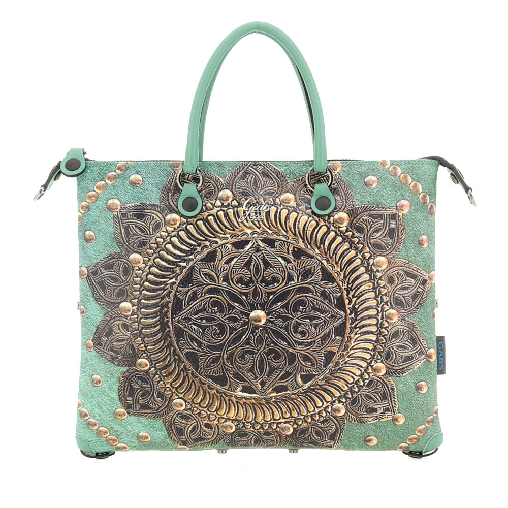 Borsa Donna a Mano con Tracolla GABS G3 PLUS Medium in Pelle stampa Rosone