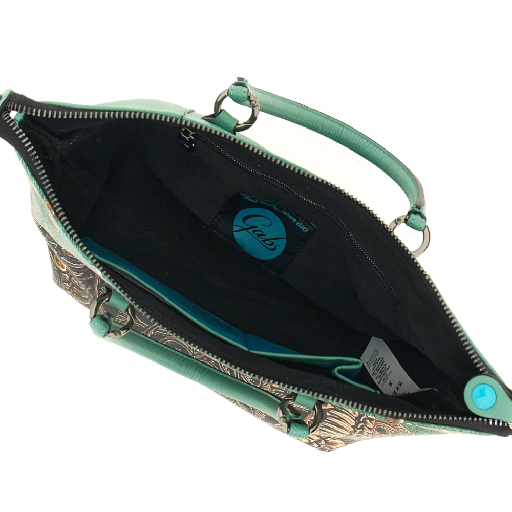 Borsa Donna a Mano con Tracolla GABS G3 PLUS Medium in Pelle stampa Rosone