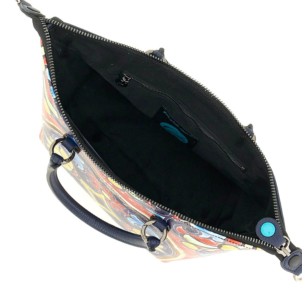 Borsa Donna a Mano con Tracolla GABS G3 PLUS Medium in Pelle stampa Maioliche