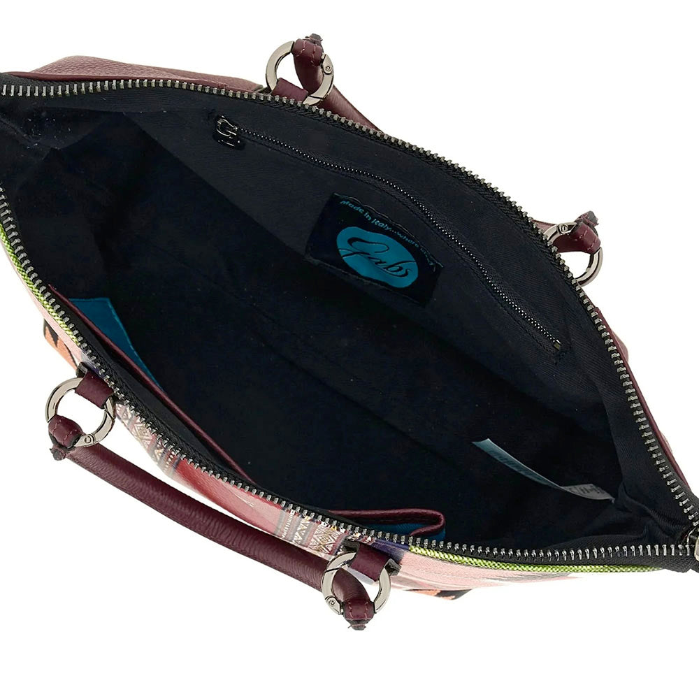 Borsa Donna a Mano con Tracolla GABS G3 PLUS Medium in Pelle stampa Perù