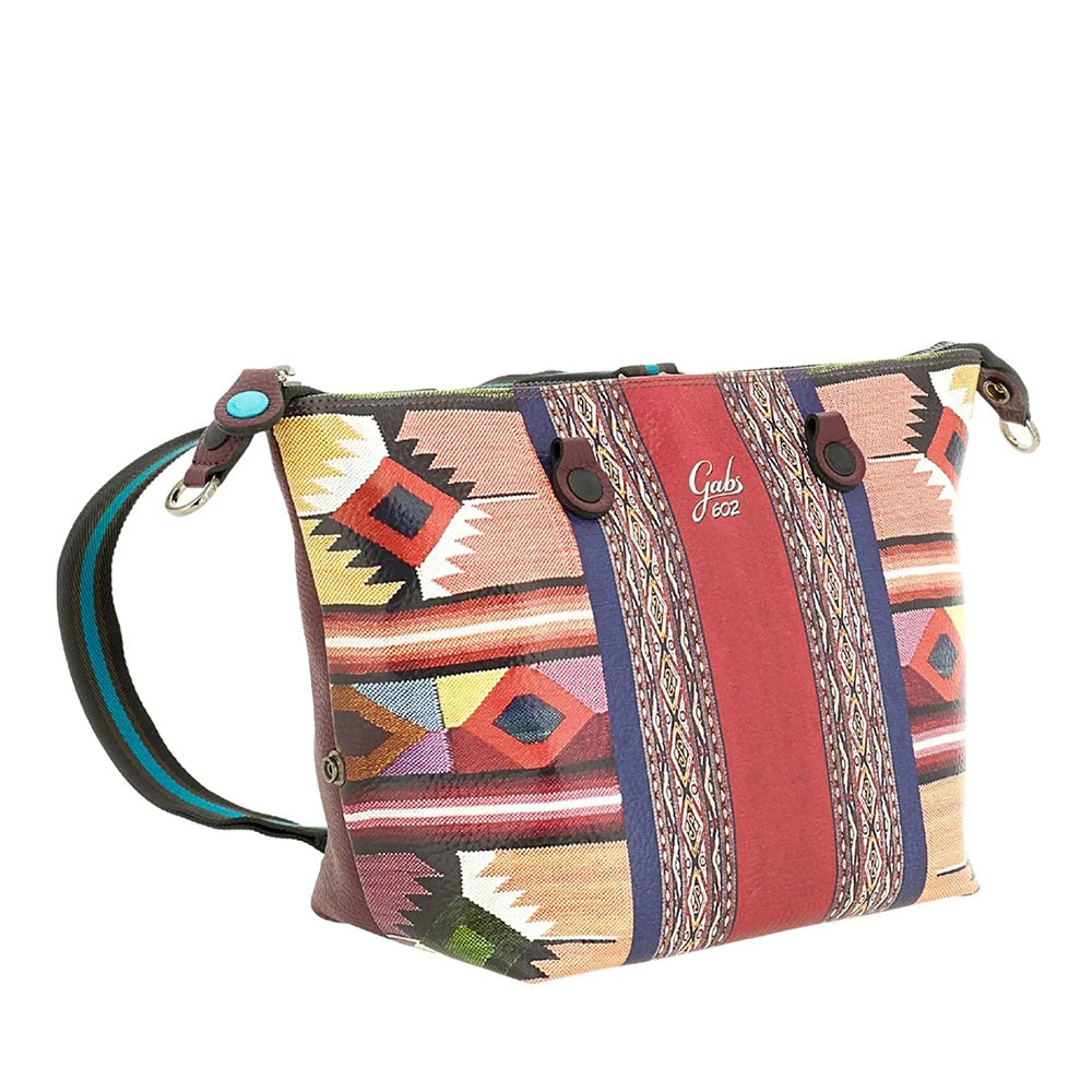 Borsa Donna a Mano con Tracolla GABS G3 PLUS Medium in Pelle stampa Perù
