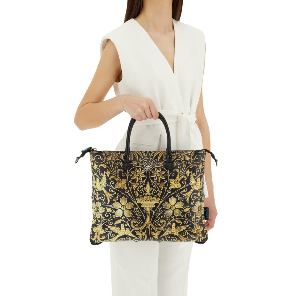 Borsa Donna a Mano con Tracolla GABS G3 PLUS Medium in Pelle stampa Versailles