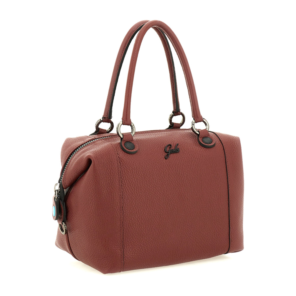 Borsa Donna a Mano con Tracolla GABS G3 PLUS Medium in Pelle Martellata color Terracotta