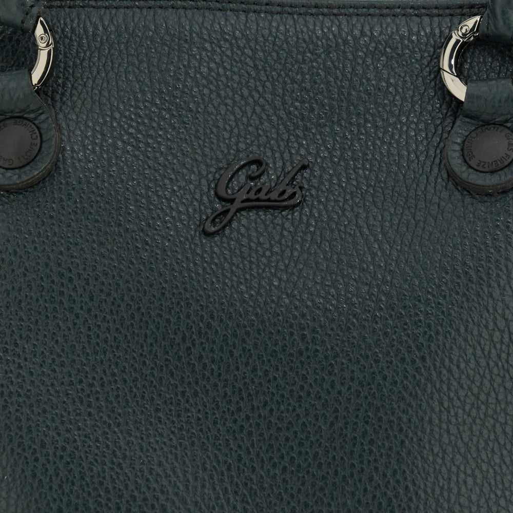 Borsa Donna a Mano con Tracolla GABS G3 PLUS Medium in Pelle Martellata Verde Abete