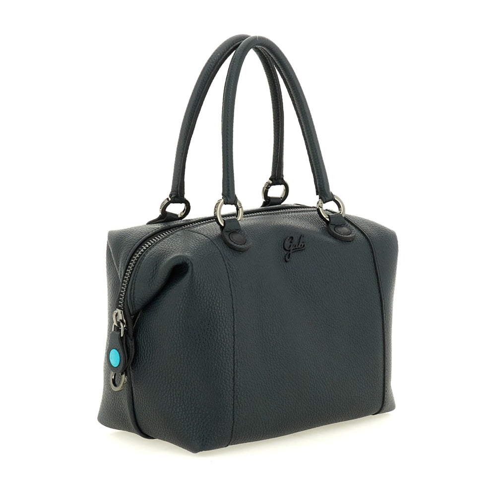 Borsa Donna a Mano con Tracolla GABS G3 PLUS Medium in Pelle Martellata Verde Abete