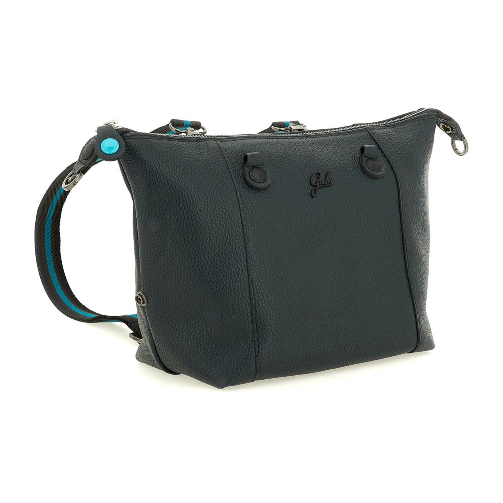 Borsa Donna a Mano con Tracolla GABS G3 PLUS Medium in Pelle Martellata Verde Abete
