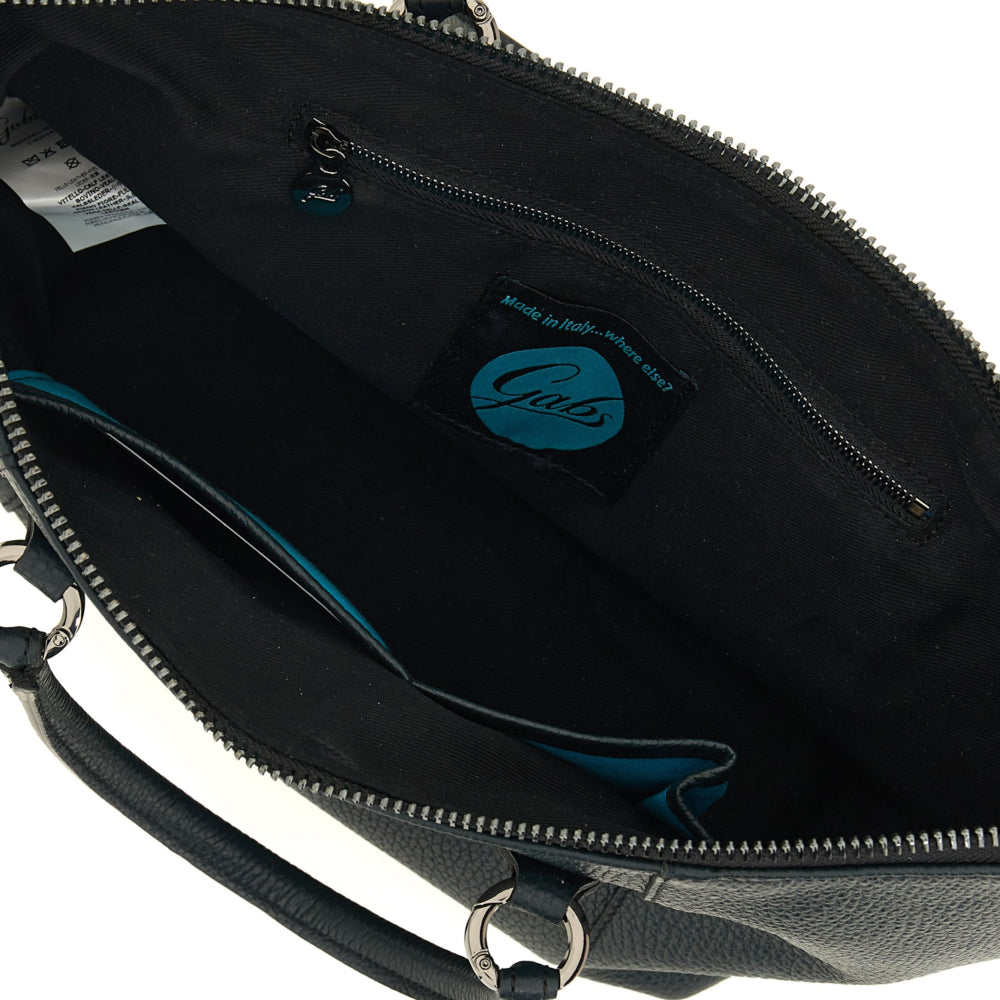 Borsa Donna a Mano con Tracolla GABS G3 PLUS Medium in Pelle Martellata Verde Abete