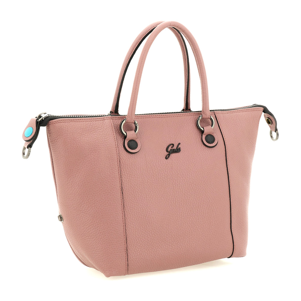 Borsa Donna a Mano con Tracolla GABS G3 PLUS Medium in Pelle Martellata color Magnolia