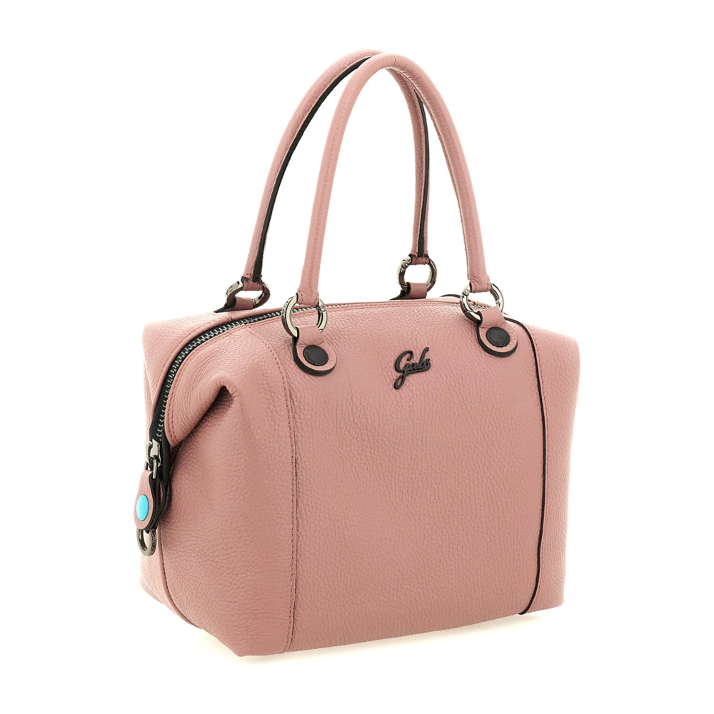 Borsa Donna a Mano con Tracolla GABS G3 PLUS Medium in Pelle Martellata color Magnolia