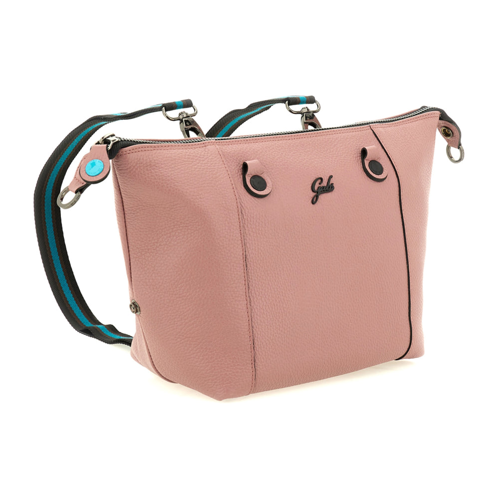 Borsa Donna a Mano con Tracolla GABS G3 PLUS Medium in Pelle Martellata color Magnolia