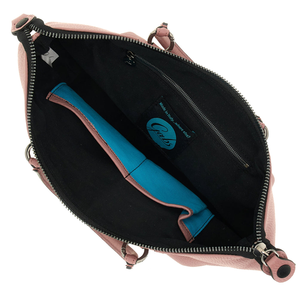 Borsa Donna a Mano con Tracolla GABS G3 PLUS Medium in Pelle Martellata color Magnolia