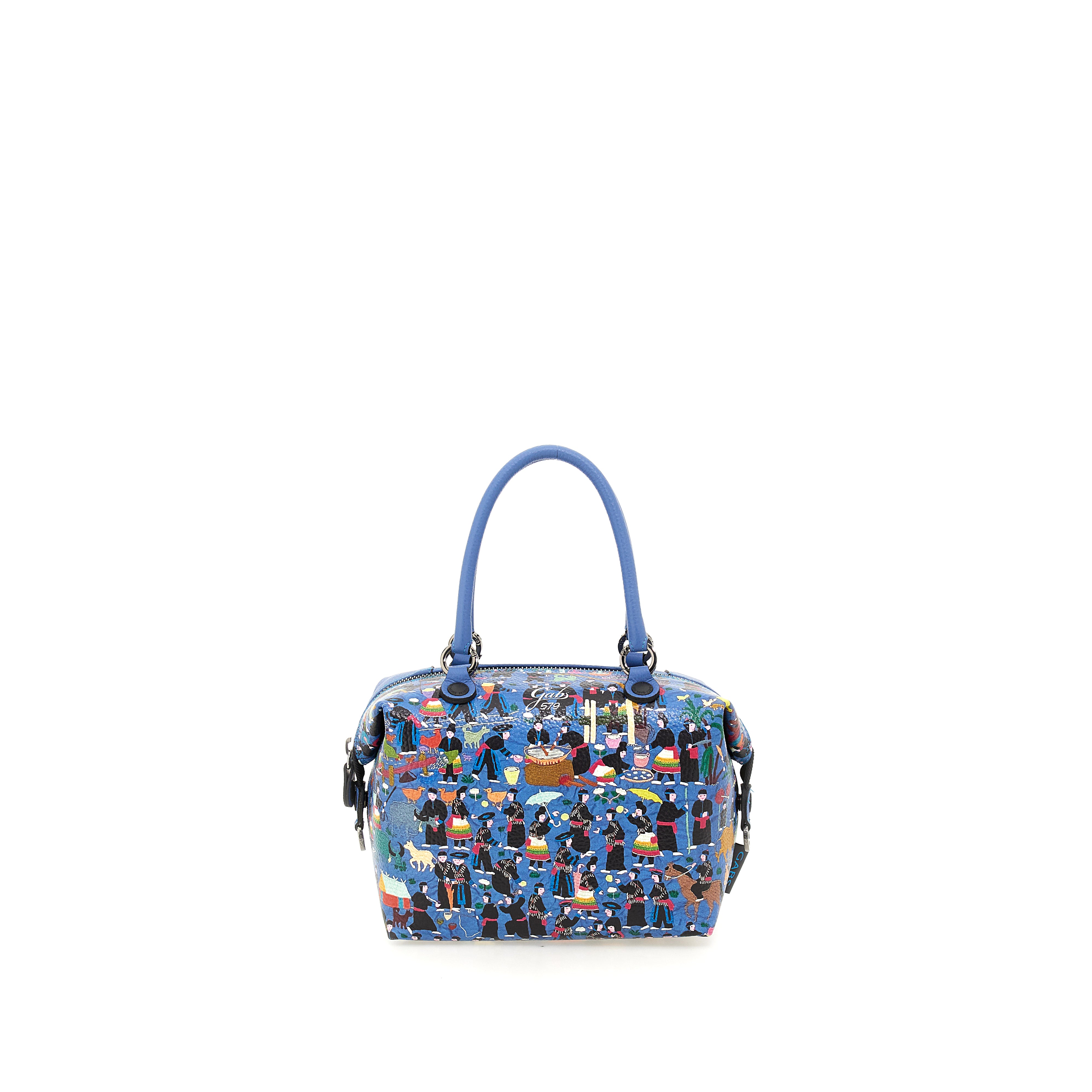 Borsa Donna a Mano con Tracolla GABS G3 PLUS in Pelle stampa Mercanti in Fiera Media