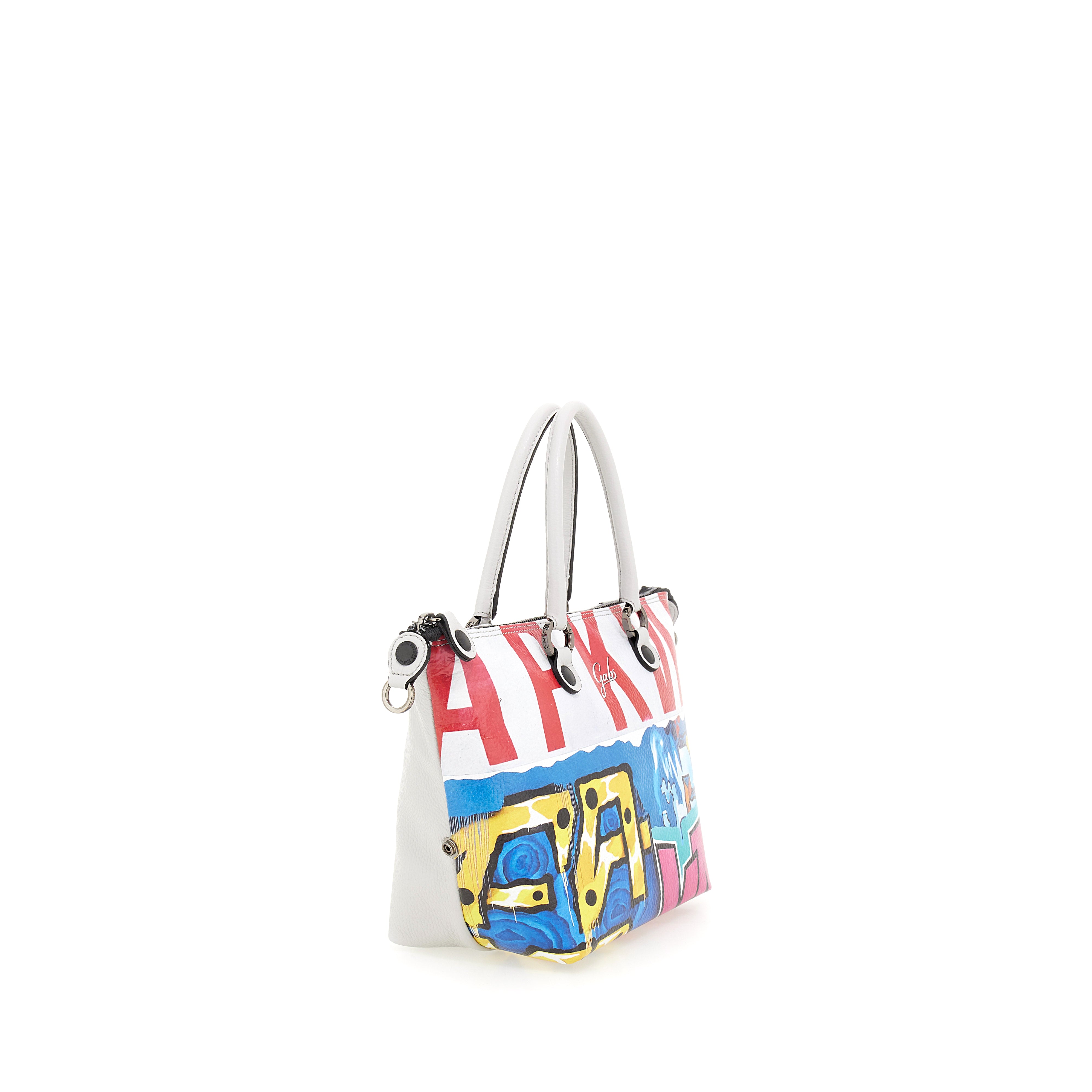 Borsa Donna a Mano con Tracolla GABS G3 PLUS Trip in Pelle stampa Graffiti Large