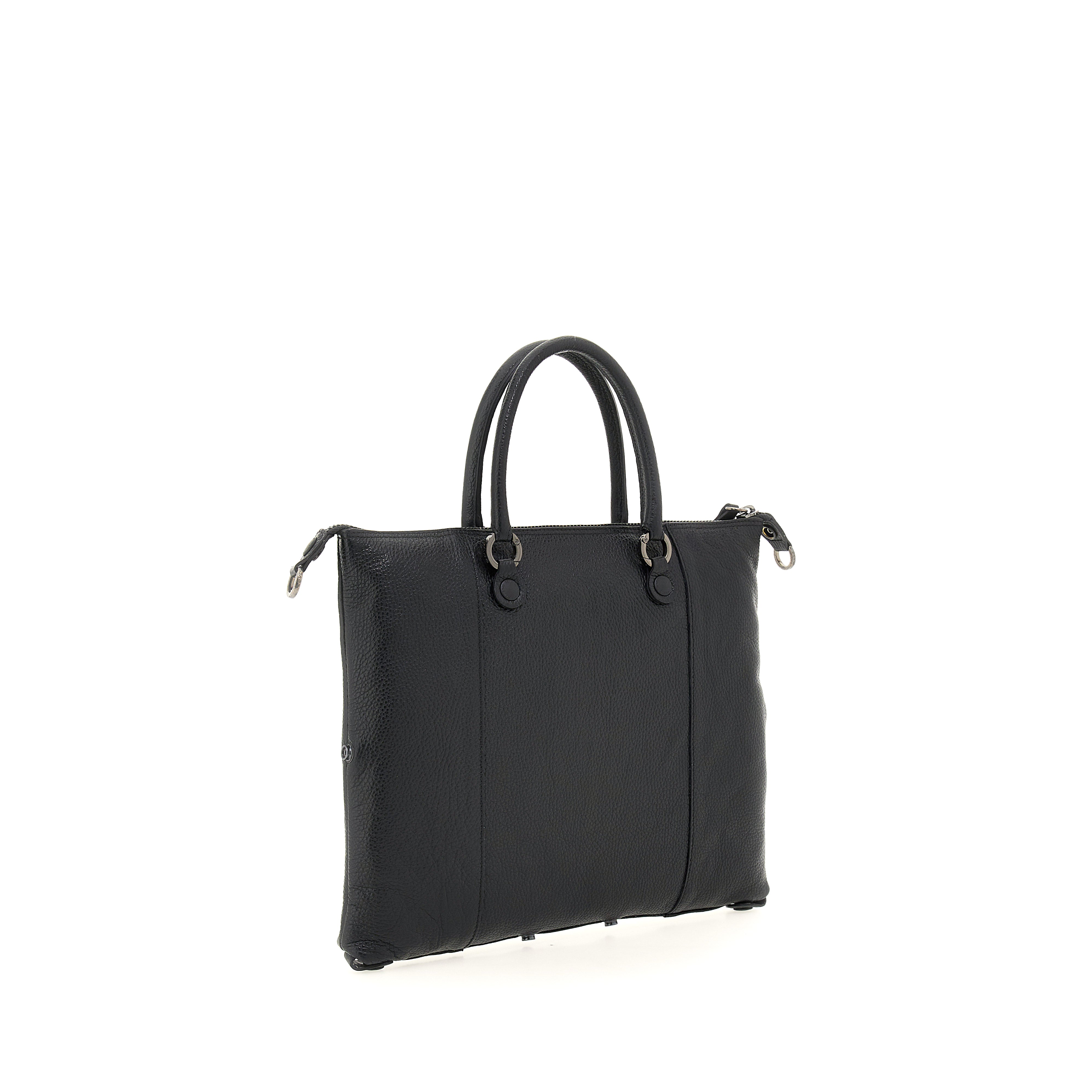 Borsa Donna a Mano con Tracolla GABS G3 PLUS Medium in Pelle Martellata Black