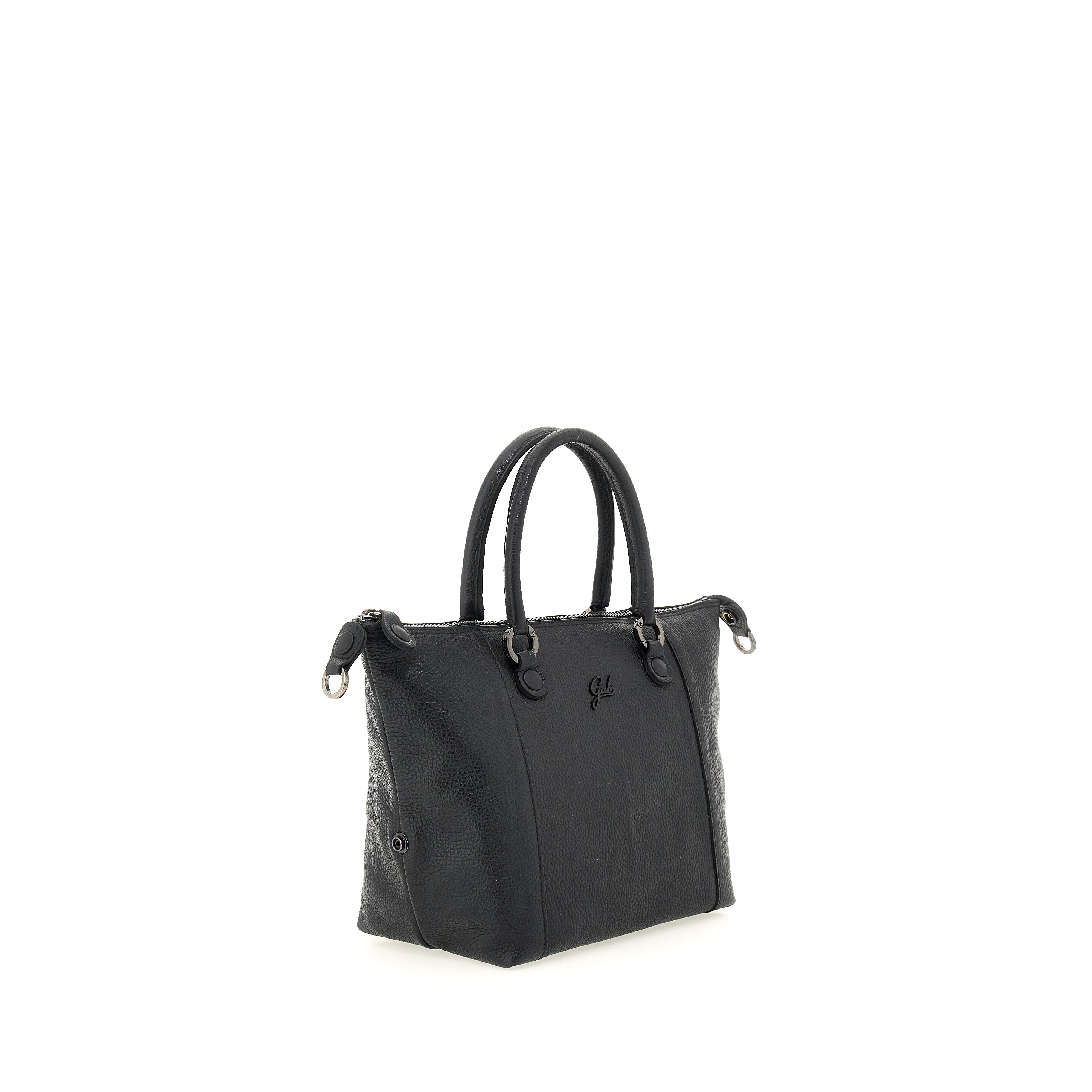Borsa Donna a Mano con Tracolla GABS G3 PLUS Medium in Pelle Martellata Black