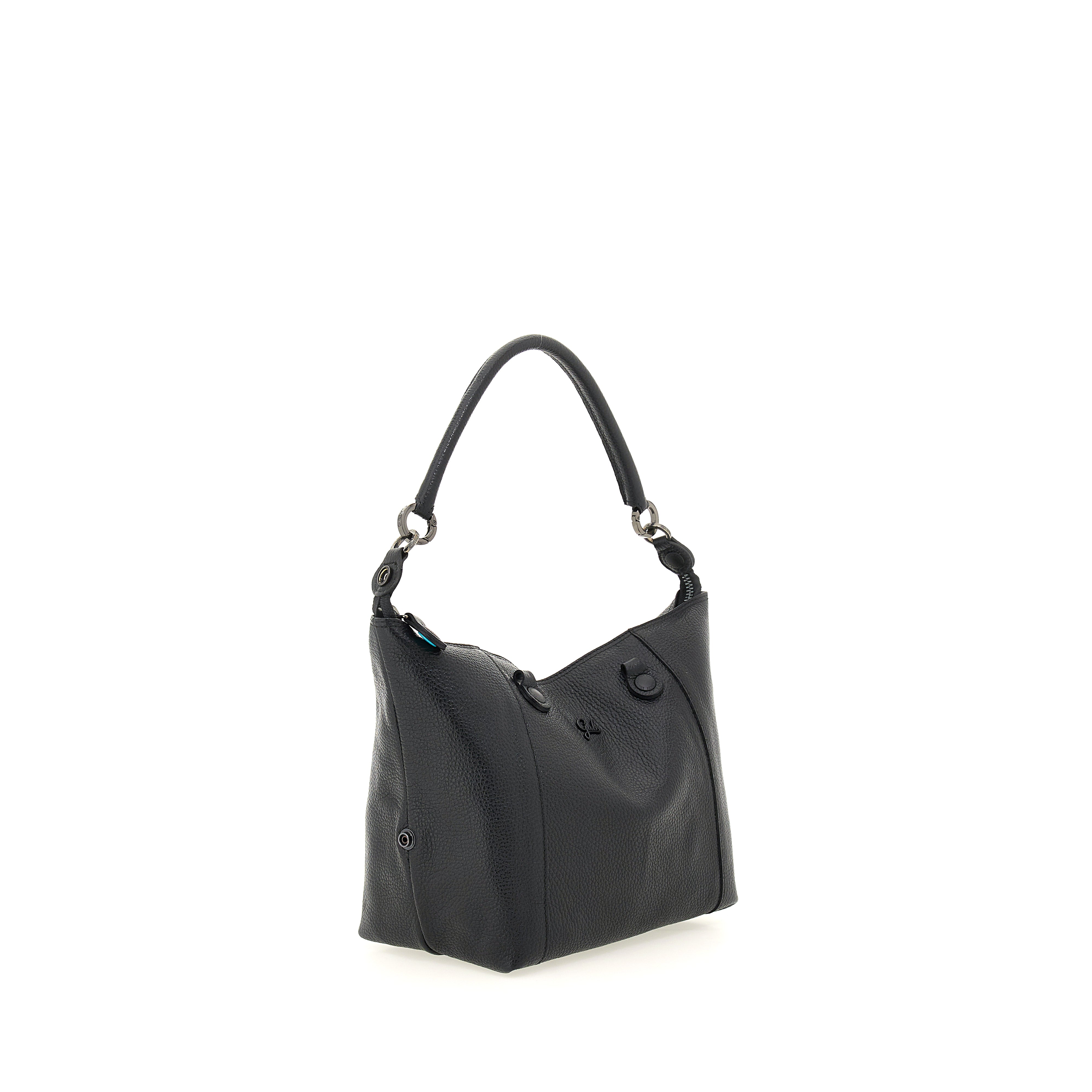 Borsa Donna a Mano con Tracolla GABS G3 PLUS Medium in Pelle Martellata Black